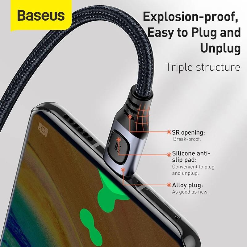 Cáp sạc nhanh siêu bền Baseus Flash Multiple Fast Charge Type C LV845- Hàng chính hãng.