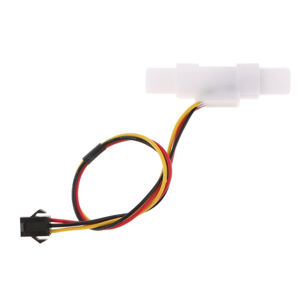 Có Dây Cảm Biến Lưu Lượng Đo G1 ''Nhựa Hiệu Ứng Hall Nước Lỏng Công Tắc Dòng Chảy Nhanh 0.3-3L/ min