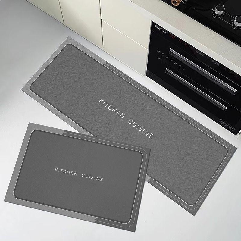 Thảm Lót Sàn Nhà Bếp Bằng Da pvc Chống Trượt/Dầu/Nước Tiện Dụng Cho Nhà Bếp