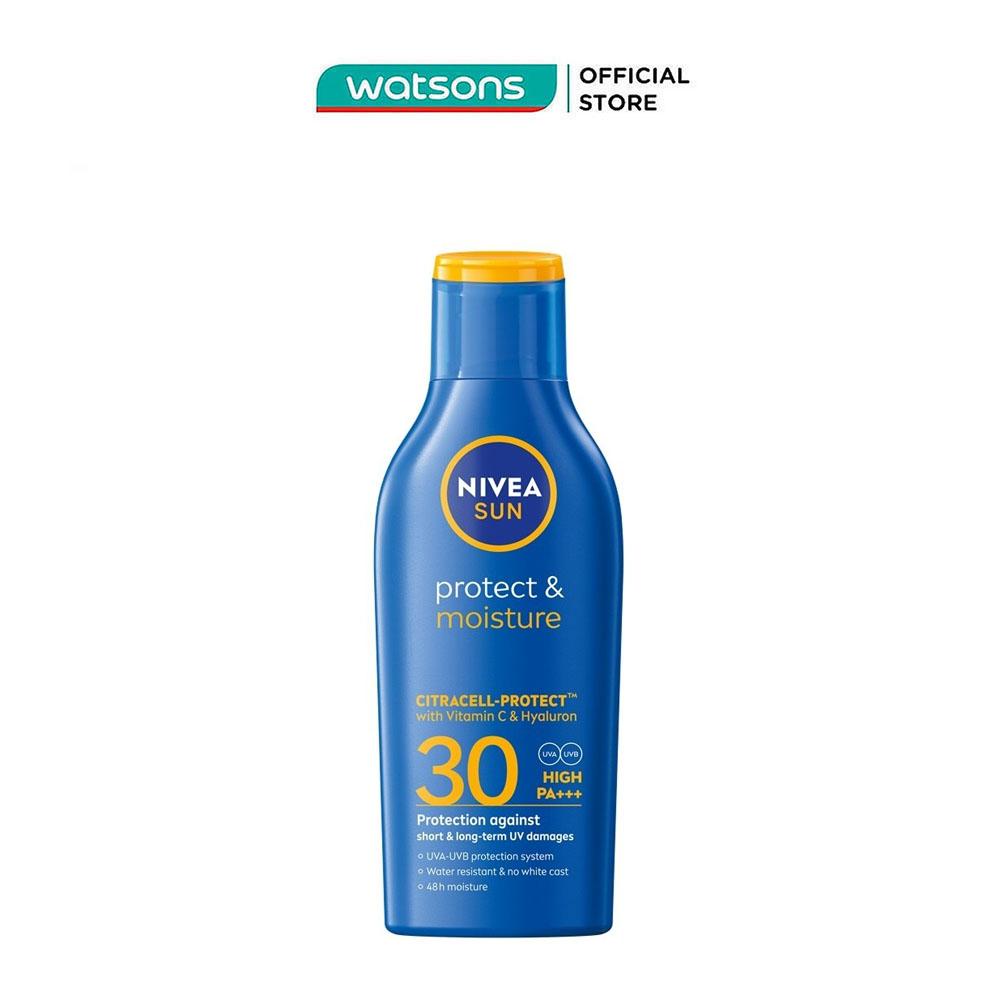 Sữa Chống Nắng Toàn Thân Nivea Sun Protect&amp;Moisture SPF30 UVA/UVB Body Lotion 125ml