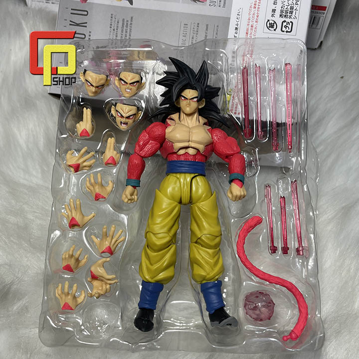 Mô hình Son Goku Super Saiyan 4 Có Khớp - Figure Action Son Goku  Super Saiyan 4 SHF