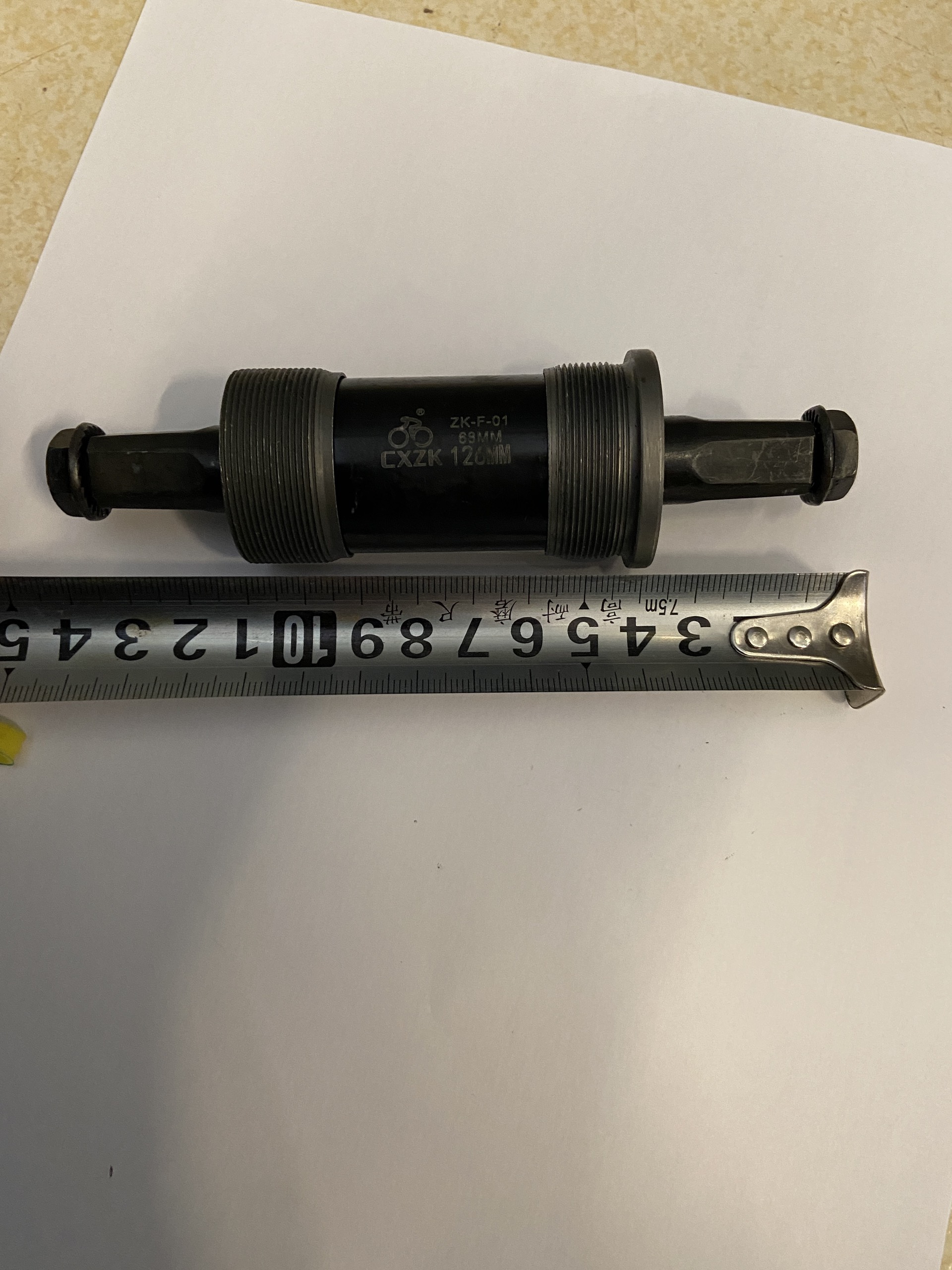 Trục giữa xe đạp Vòng Bi Bạc Đạn Cao Cấp kích cỡ 113mm 118mm 120mm 126mm 127mm