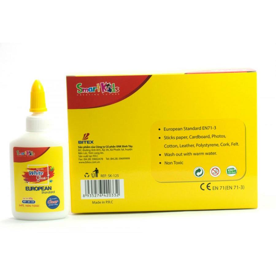 Lốc 12 Chai Keo Sữa 60ml Smartkids