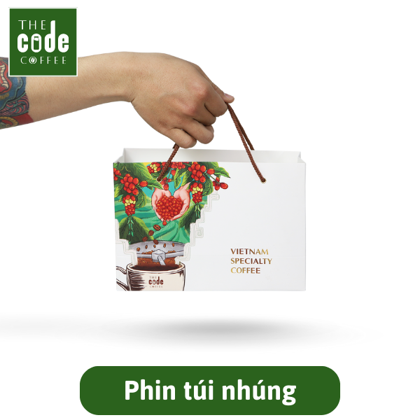 Cà Phê Phin Túi Nhúng Tiện Lợi - Robusta Túi Lọc Phin Giấy 1 Hộp 10 Gói - Drip Bag Coffee