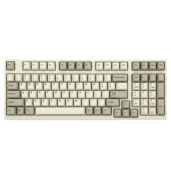 Bàn phím cơ Leopold FC980M PD White Grey - Hàng chính hãng