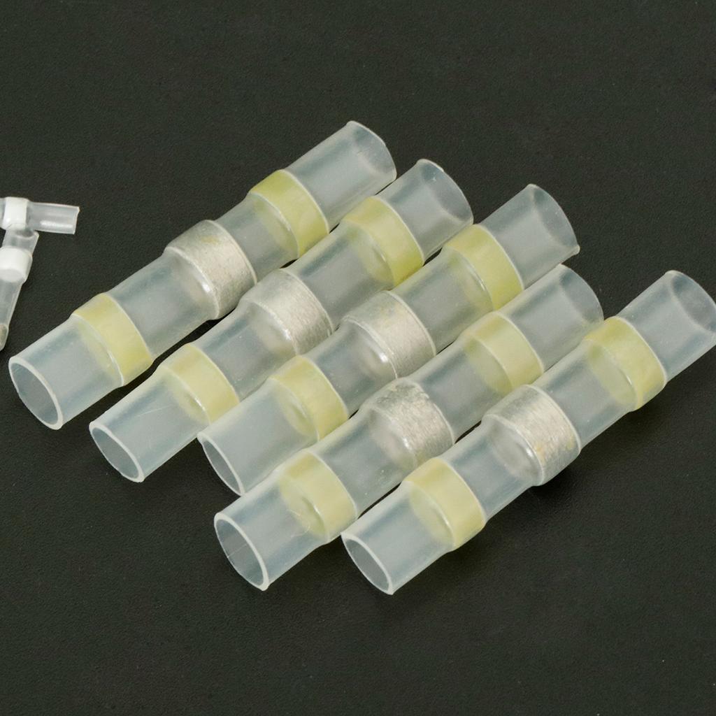 50pcs/Pack Solder Seal Wire Connector, Solder Seal Heat Shrink Butt Connectors Terminals