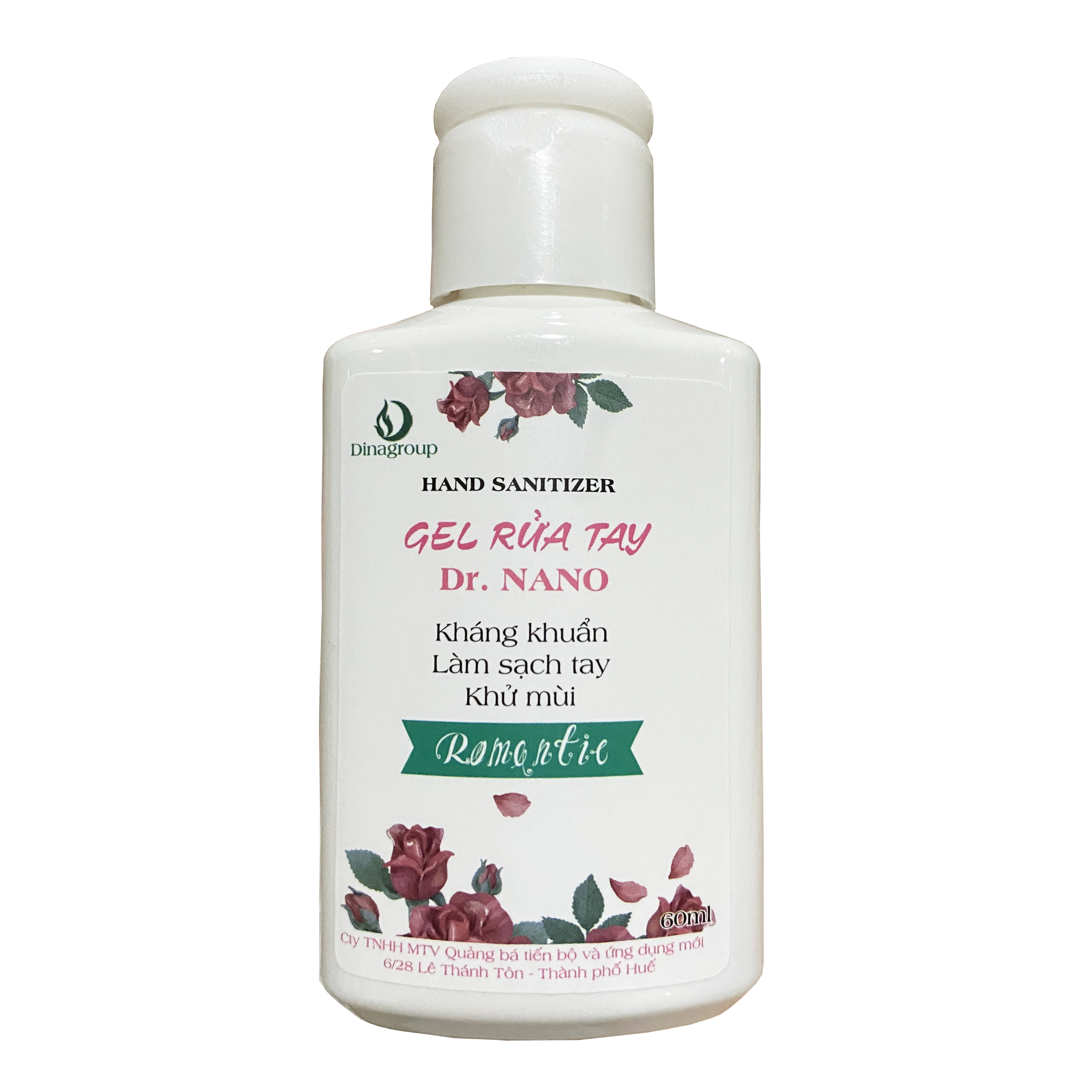 Gel rửa tay khô Dr.Nano chứa nano Bạc kháng khuẩn - 60ml (Giao màu ngẫu nhiên)