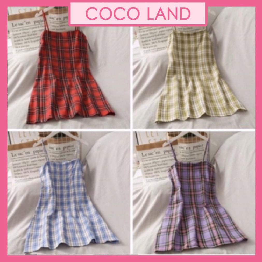 Váy 2 Dây Caro Nhiều Màu Có Sẵn váy kẻ caro 2 dây chất đẹp phong cách  ulzzangVáy 2 dây nữ dáng suông  Giá Tiki khuyến mãi 168750đ  Mua ngay  
