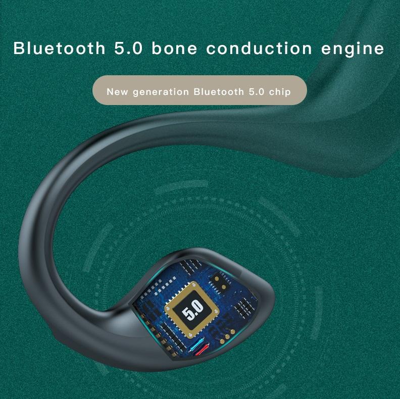 Bluetooth Headset Bone Conduction Wireless Ear-mounted Sports Waterproof Headset