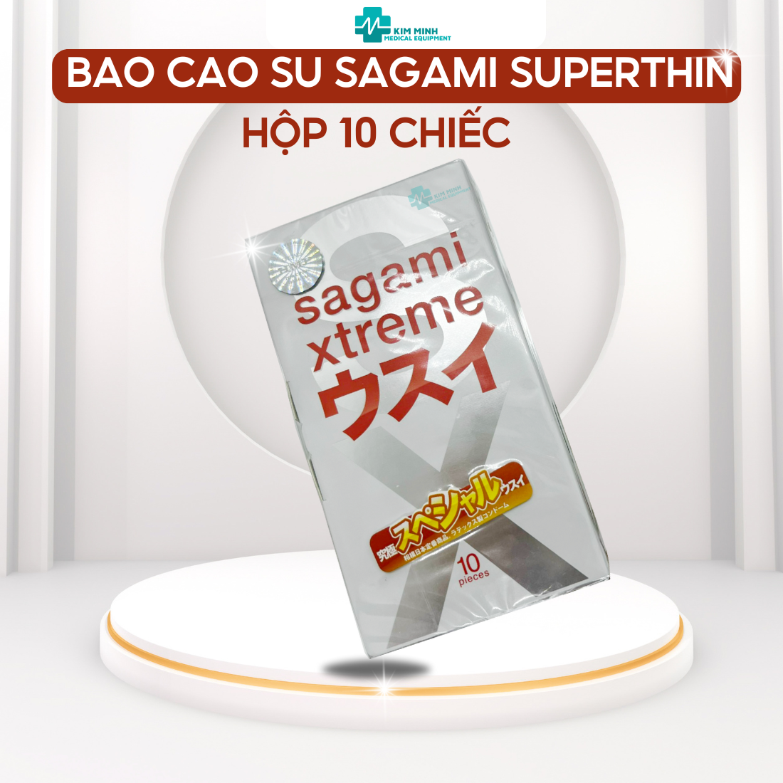 Bao Cao Su Sagami Xtreme Superthin - Nhật Bản mỏng 003 hộp 2 chiếc, 10 chiếc