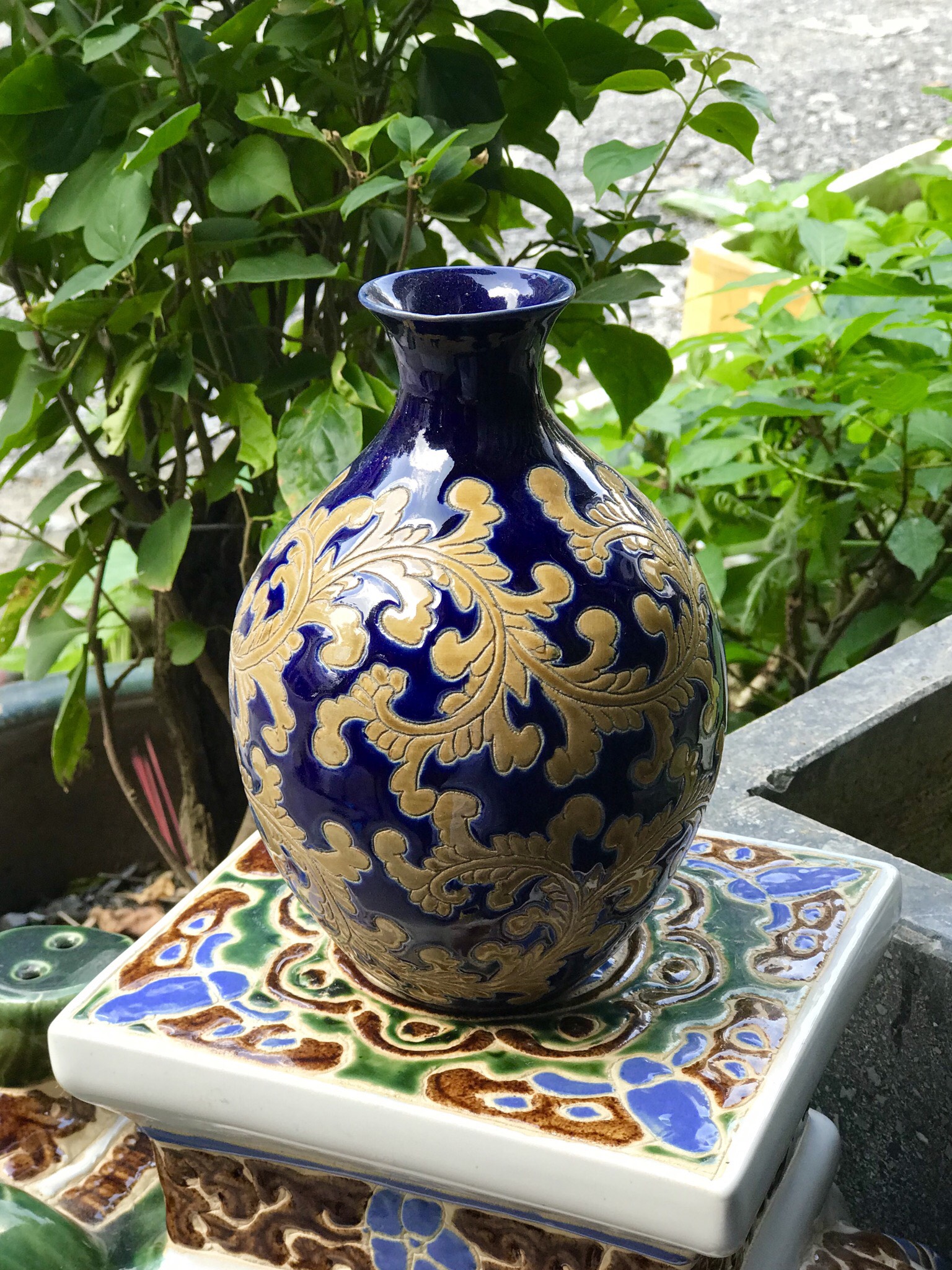 BÌNH HOA GỐM SỨ VUỐT TAY NAM BỘ