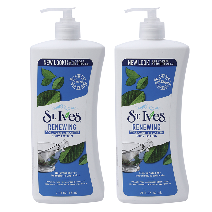 Combo 2 Sữa Dưỡng Thể St.Ives Trẻ Hóa Da Collagen (621ml / Chai)