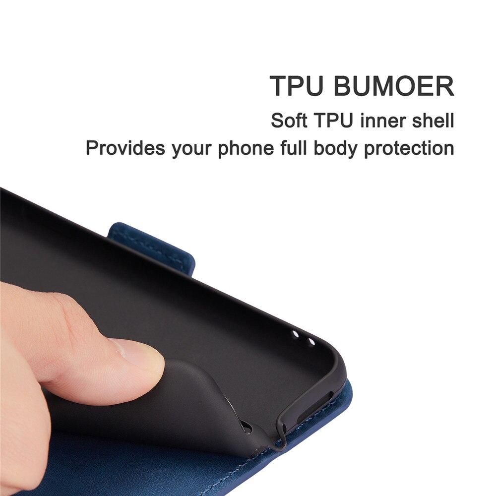 Bao Da Nắp Gập Có Ngăn Đựng Thẻ Cho Huawei P20 P30 Lite