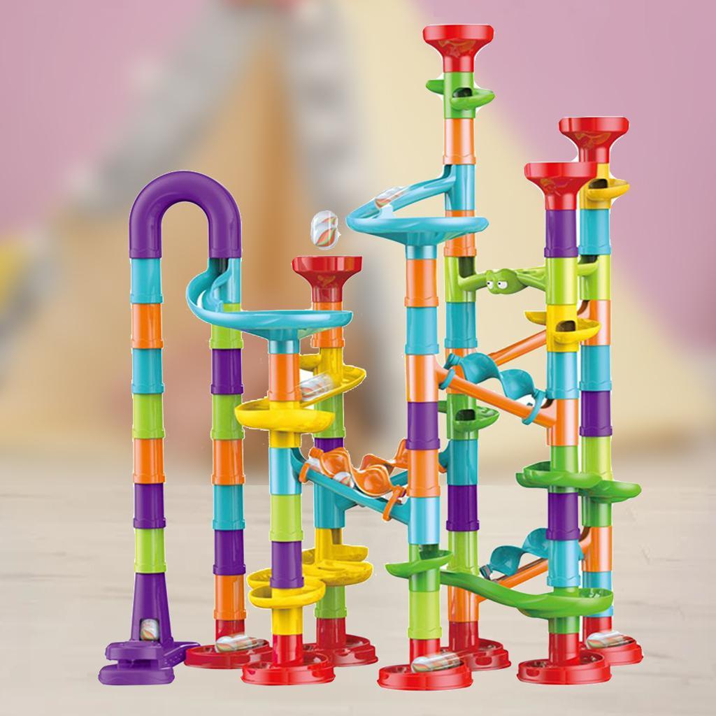 Colorful Maze Balls Track Building Blocks Toys DIY Bricks Maze Race Track
