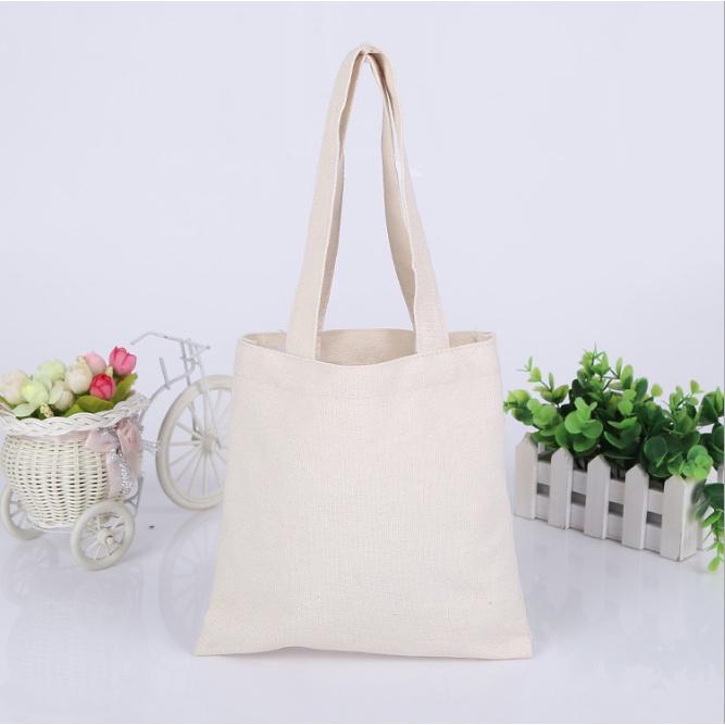 Túi vải bố, Túi vải Canvas trơn Màu Be Size 36cm x 31cm