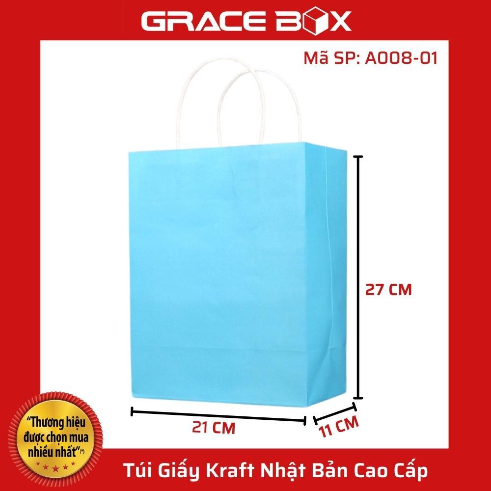 Túi Giấy Kraft Nhật Cao Cấp - Màu Xanh Da Trời