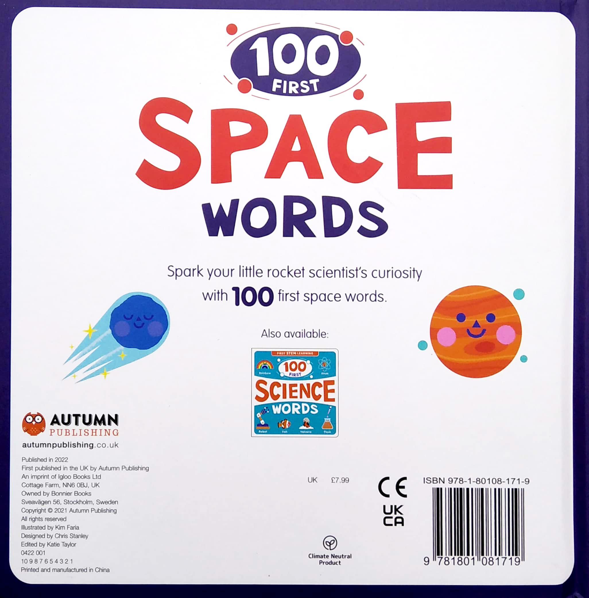 First STEM Learning: 100 First Space Words