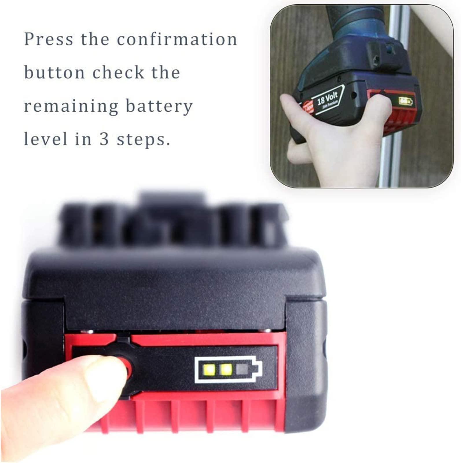 BAT609 BAT610 BAT618 BAT619 Pin Lithium Ion 18V 5500mAh Thay Thế Cho Máy Khoan Chuyên Nghiệp Bosch 18V Pin GBA 18V GSR 18V Màu sắc: 1 cái 5.5Ah