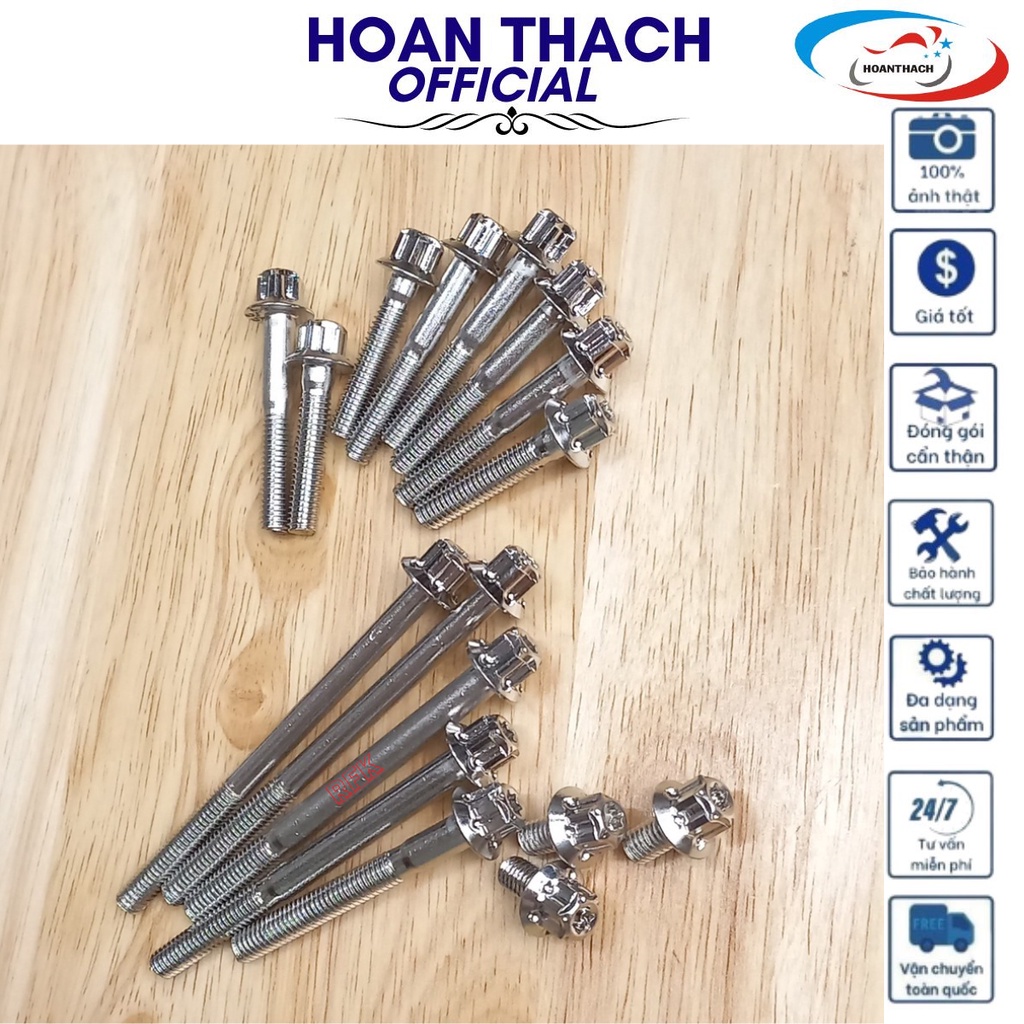 Bộ Ốc Lốc Inox Đầu Salaya cho xe máy Dream ( Bộ 16 Con )  HOANTHACH SP010809