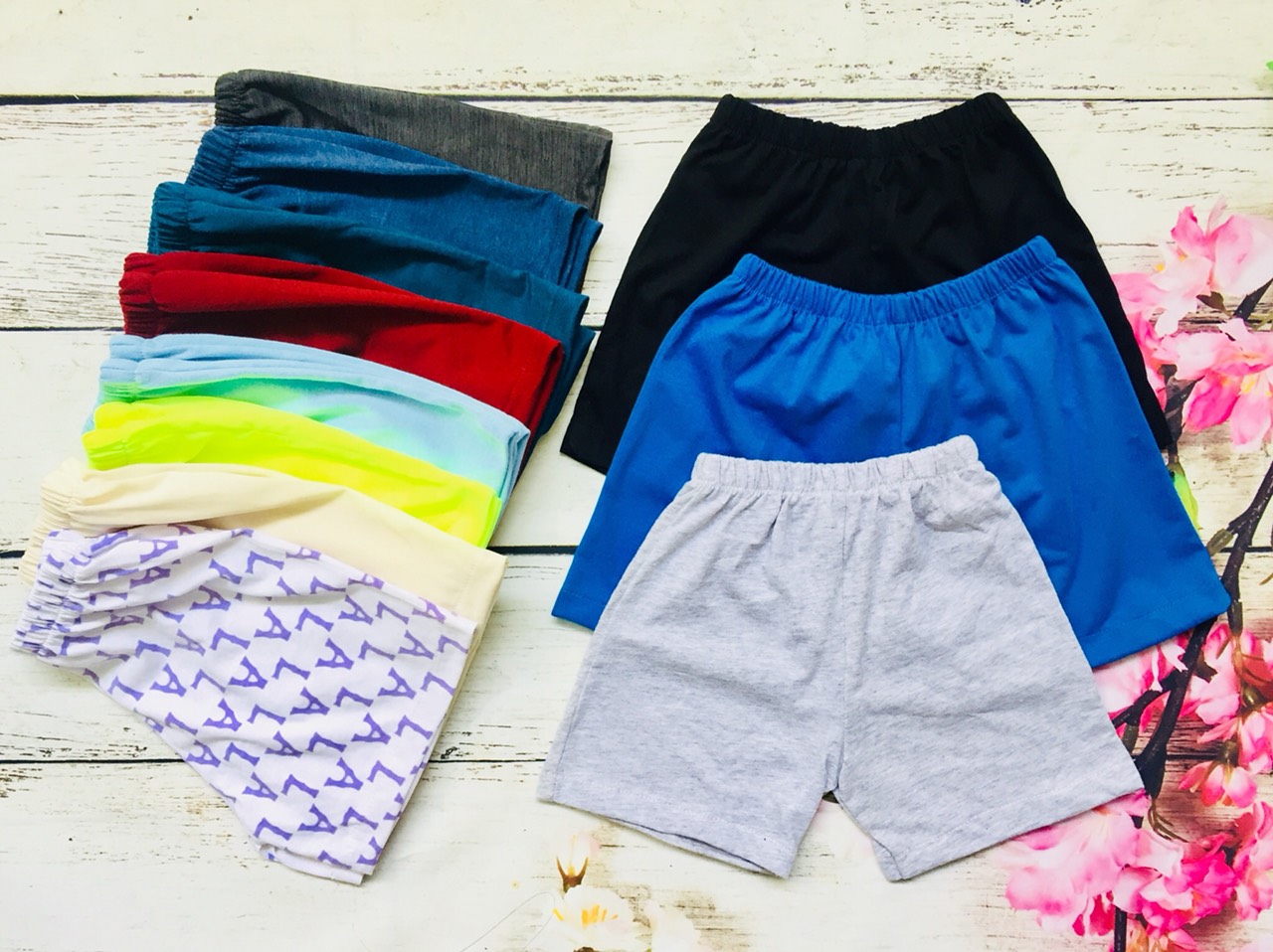 Combo 5 quần thun bé trai, quần mặc ở nhà, mặc ngủ, quần thun trẻ em cotton - 5 màu ngẫu nhiên