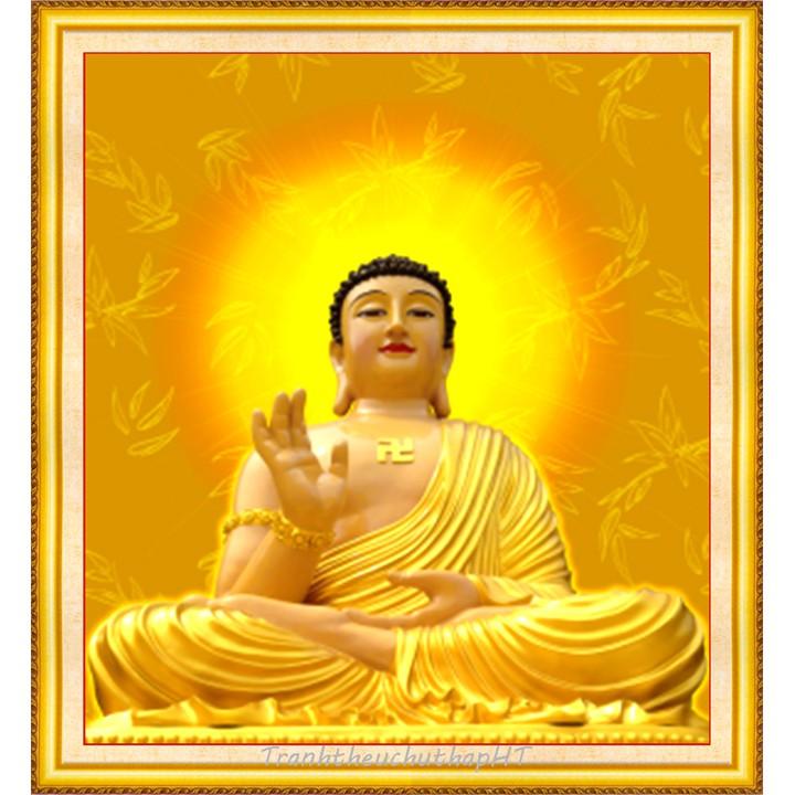 Tranh thêu chữ thập Phật Tổ LV3210 - tự thêu