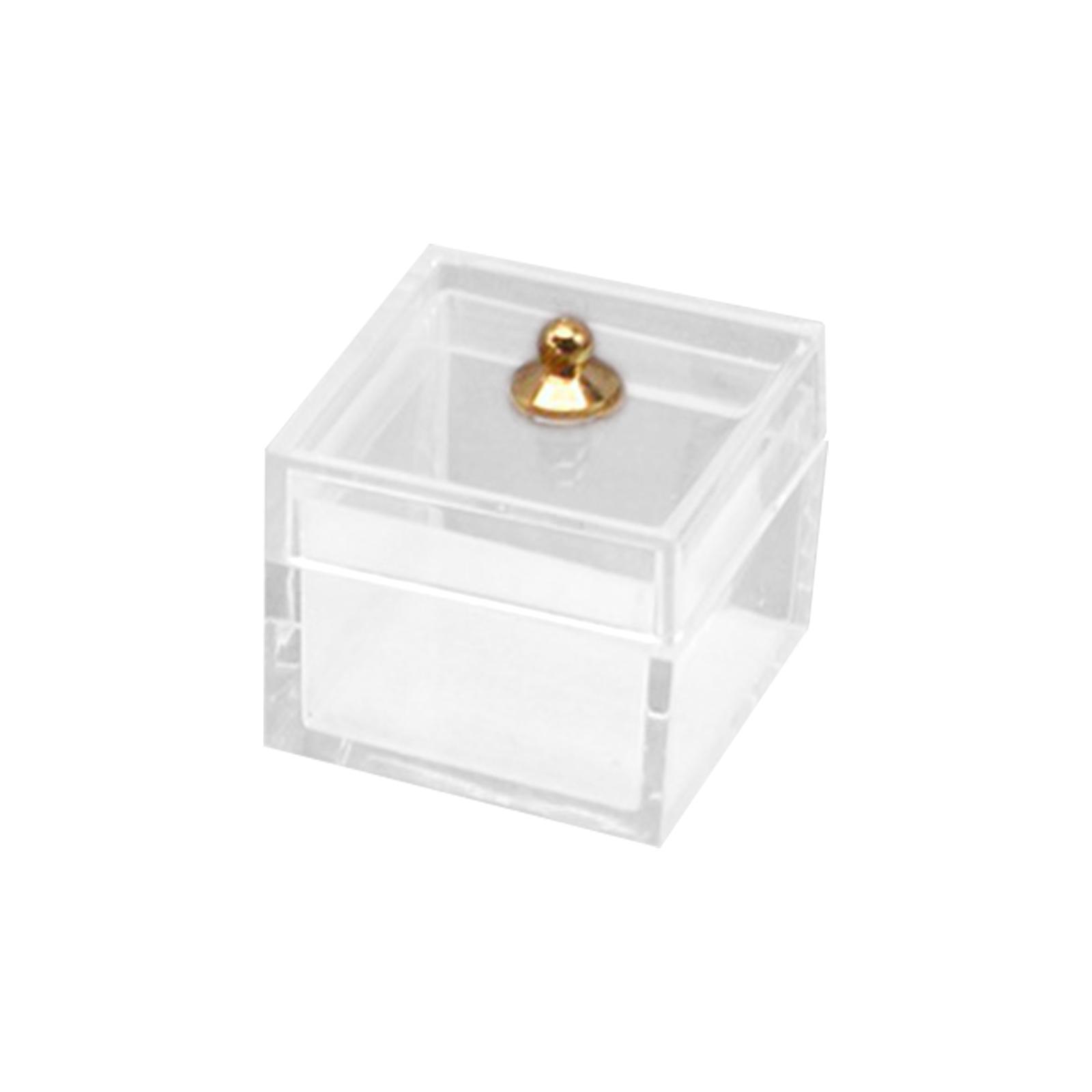 1/12 Doll House Miniature Statue Decoration Jewelry Box Dollhouse DIY Craft Decoration Accessories Miniature Doll Display Case for Handcraft