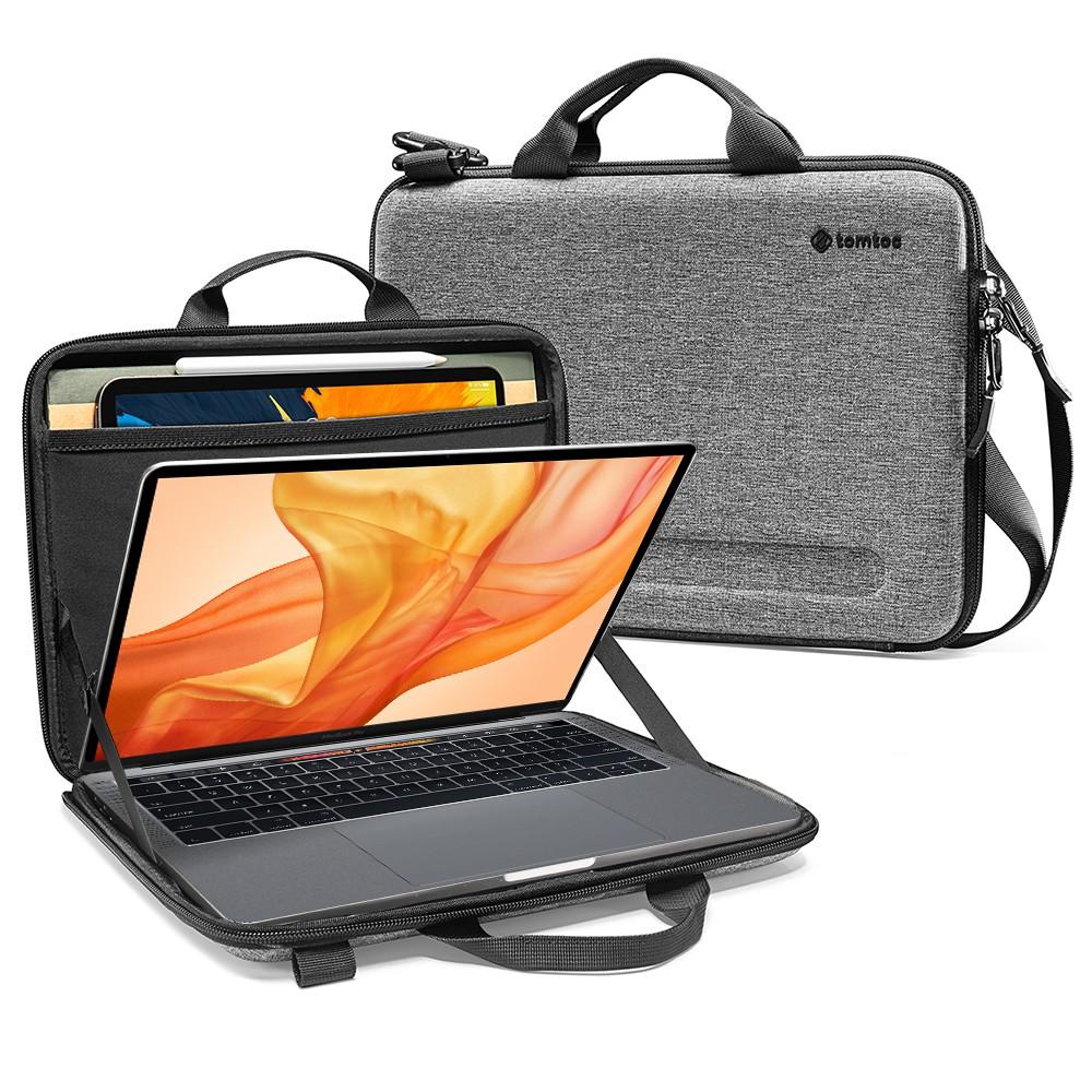 Túi đeo chéo chống va đập Tomtoc Eva cho Macbook Pro 13''/15″/16'' Gray - Hàng chính hãng