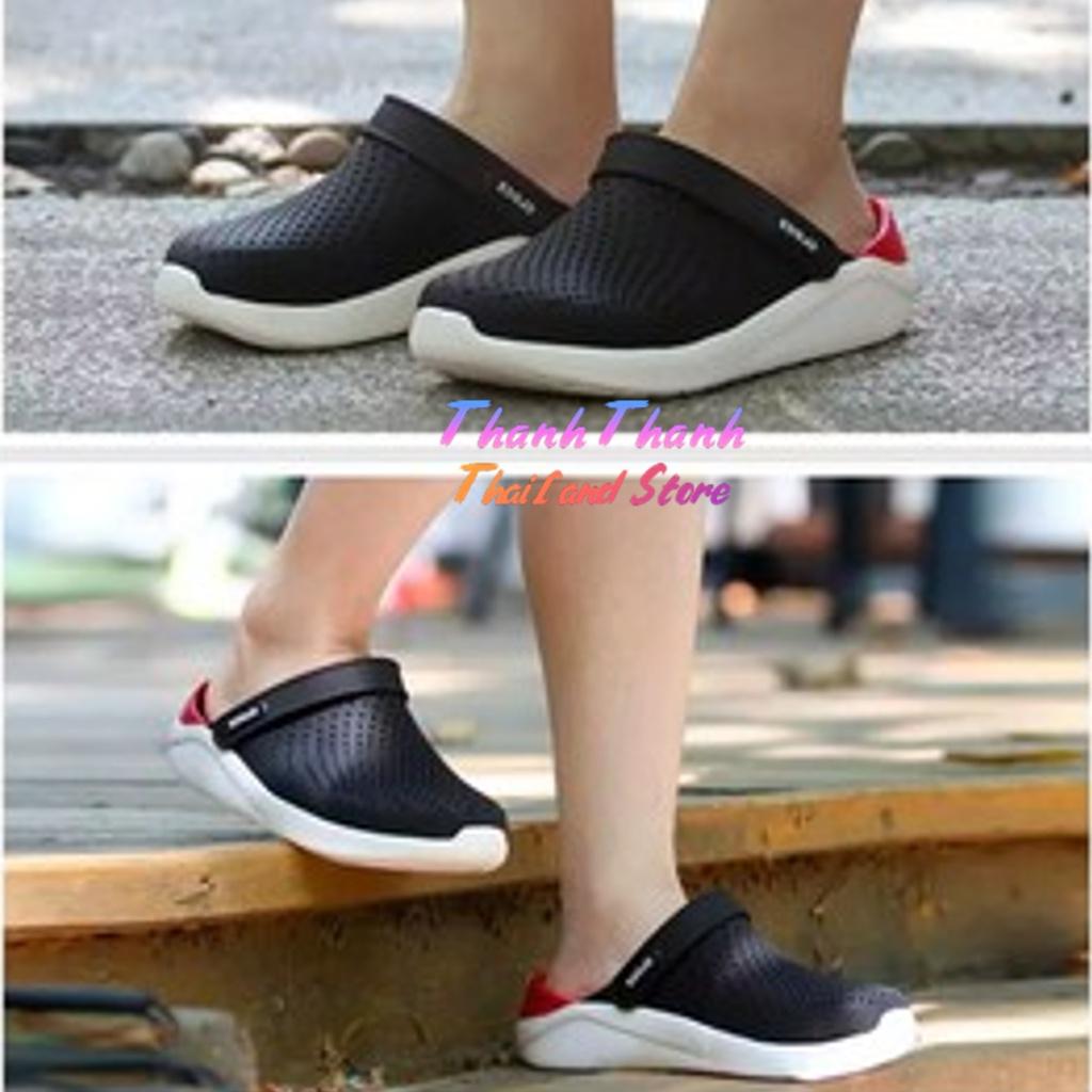 Dép Sandal Cross Literide clog Quai ngang bít đầu, chống hôi chân