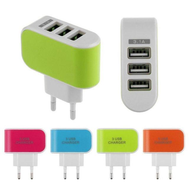 Cục sạc điện thoại 3 cổng usb . KD1