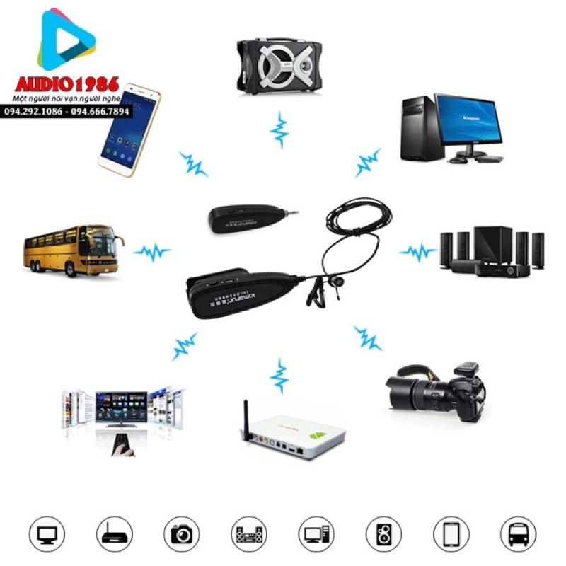 Micro không dây cài ve áo kimafun g130 cho điện thoại máy quay camera máy ảnh