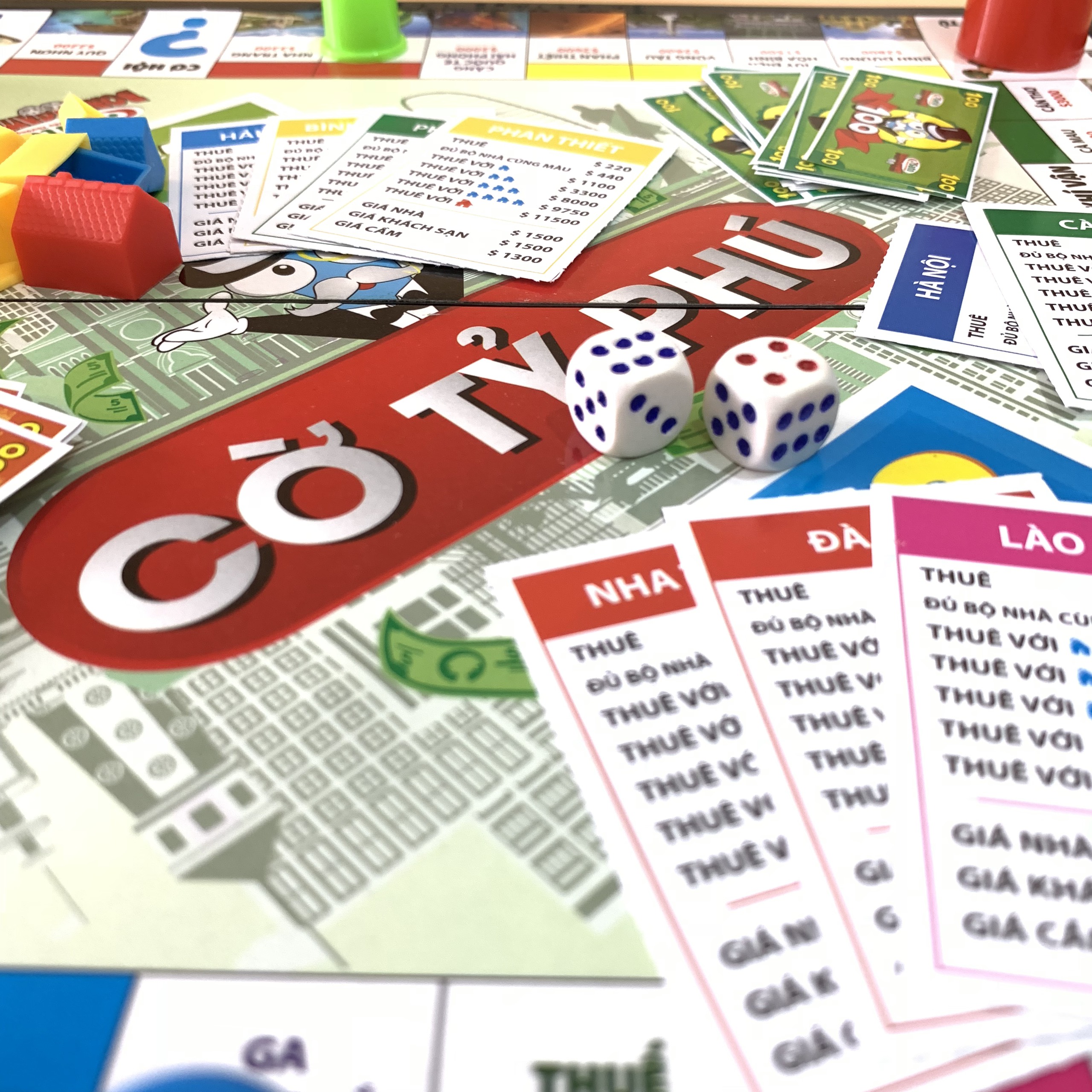 Cờ Tỷ Phú Monopoly Phiên Bản Các Địa Danh Việt Nam Tặng Kèm Xúc Xắc Gỗ,BoardGame Gia Đình Vui Nhộn Nhất Mọi Thời Đại