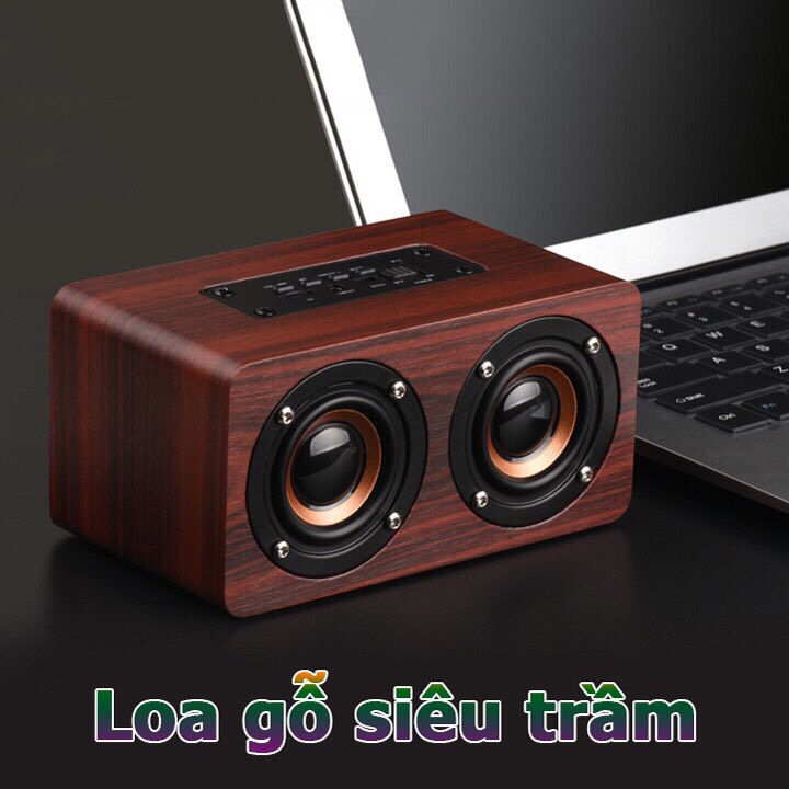 Loa bluetooth vỏ gỗ - Loa bluetooth âm thanh tuyệt đỉnh