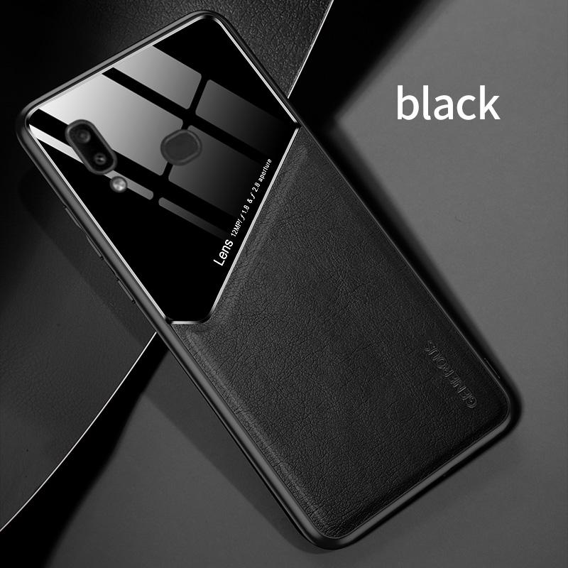 Ốp Lưng Da Pu + Kính Cường Lực Cho Xiaomi Redmi 8 8a 9 9a 9c K30 Pro 10x Pro