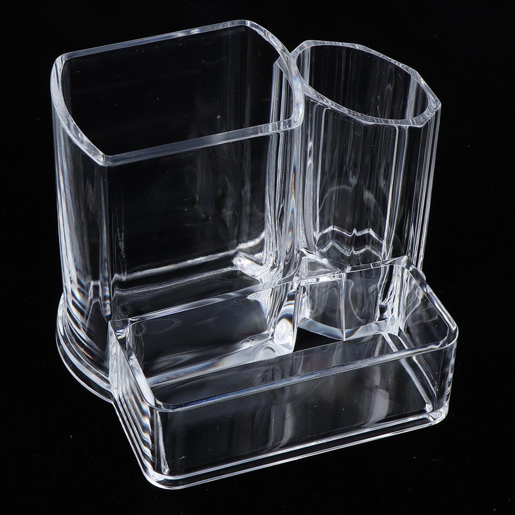 Clear Makeup Cosmetic Organizer Jewelry Brush Storage Box Acrylic Holder