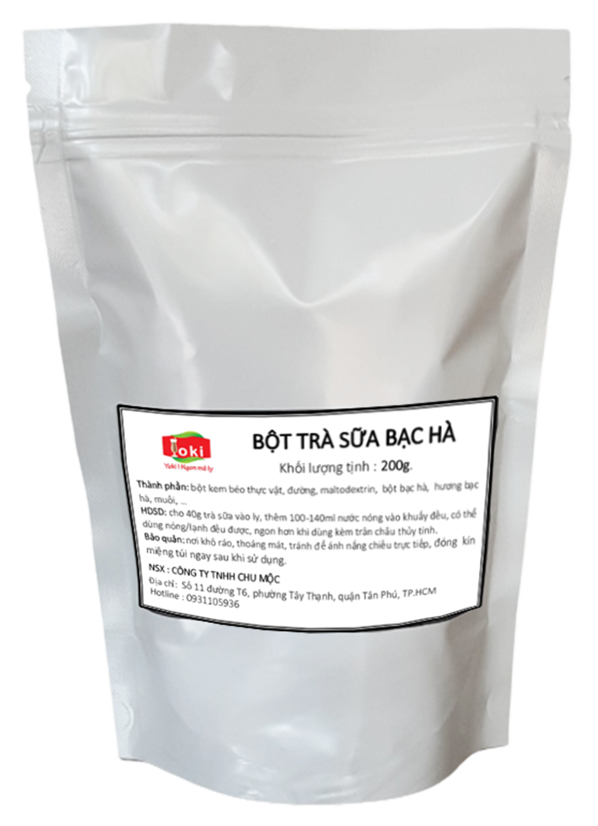 Trà sữa Bạc hà Yoki