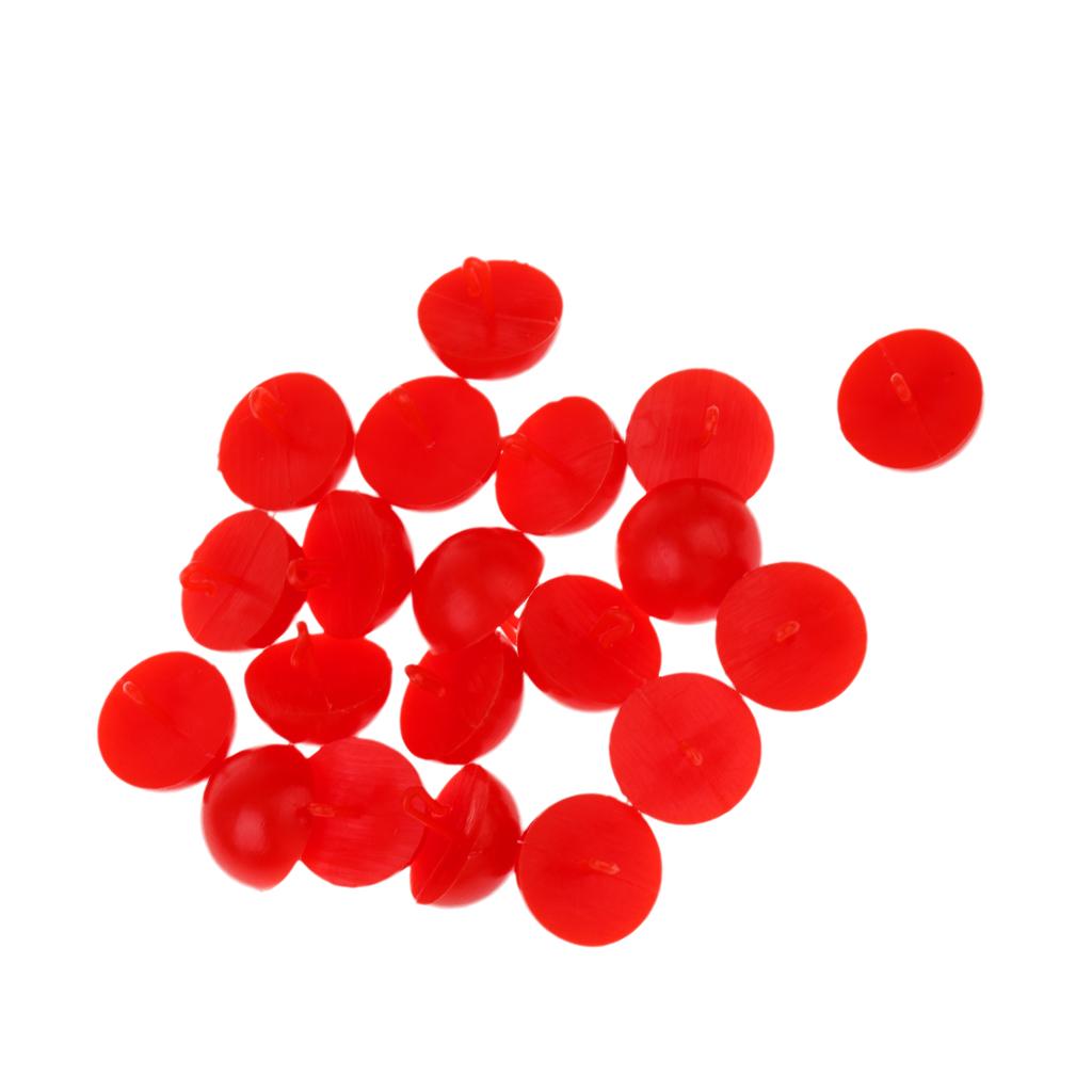 20pcs Boilie Bait Hair Rig Stops Barbel Carp Fishing Terminal Tackle Red