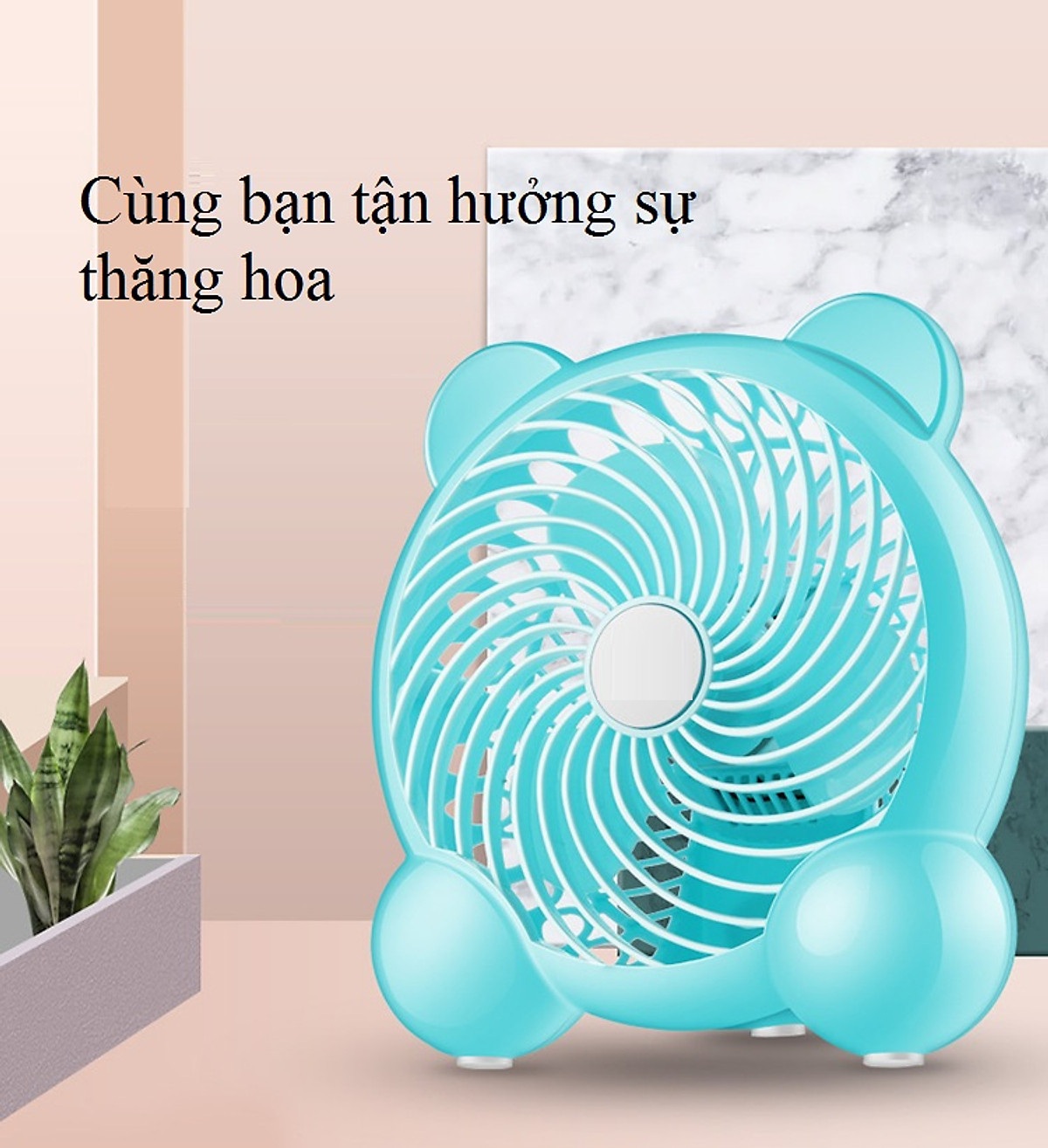 Quạt mini 2 tốc gió  mô hình ngộ nghĩnh -Hàng nhập khẩu