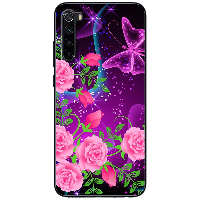 Ốp lưng dành cho Xiaomi Redmi Note 8 mẫu Bướm tím