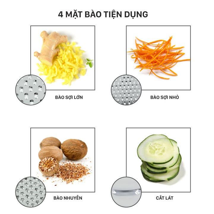 Bộ Dụng Cụ Bào Rau Củ Và Nạo Rau Củ Đa Năng