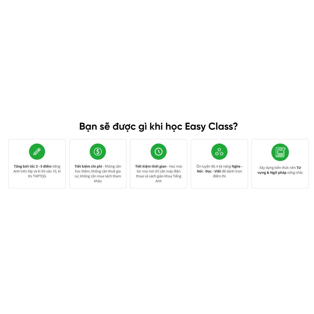 Easy Class PLUS VVIP Trọn đời - Ứng dụng học tiếng Anh từ lớp 1 đến lớp 12