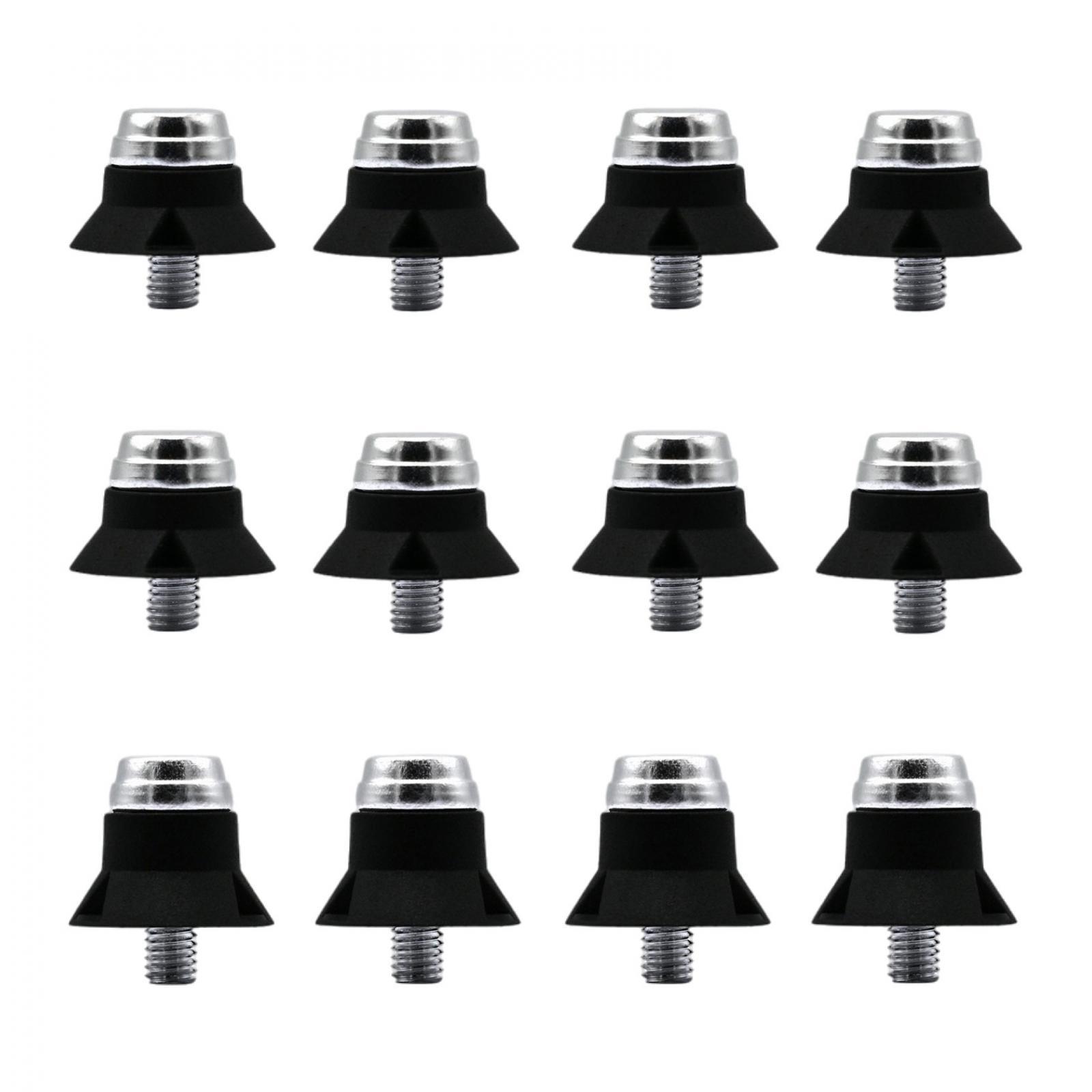12x Football Shoe Spikes Rugby Studs M5 Anti Slip Durable Screw in Track Soccer Boot Cleats for Athletic Sneakers Training
