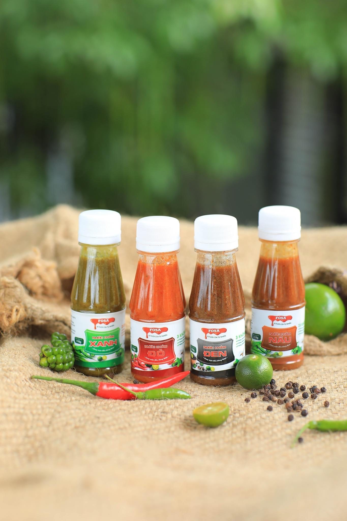 Nước chấm Fosa , muối ớt tắc tươi ngon cho hải sản và BBQ, chay mặn đều dùng được, chai 110g