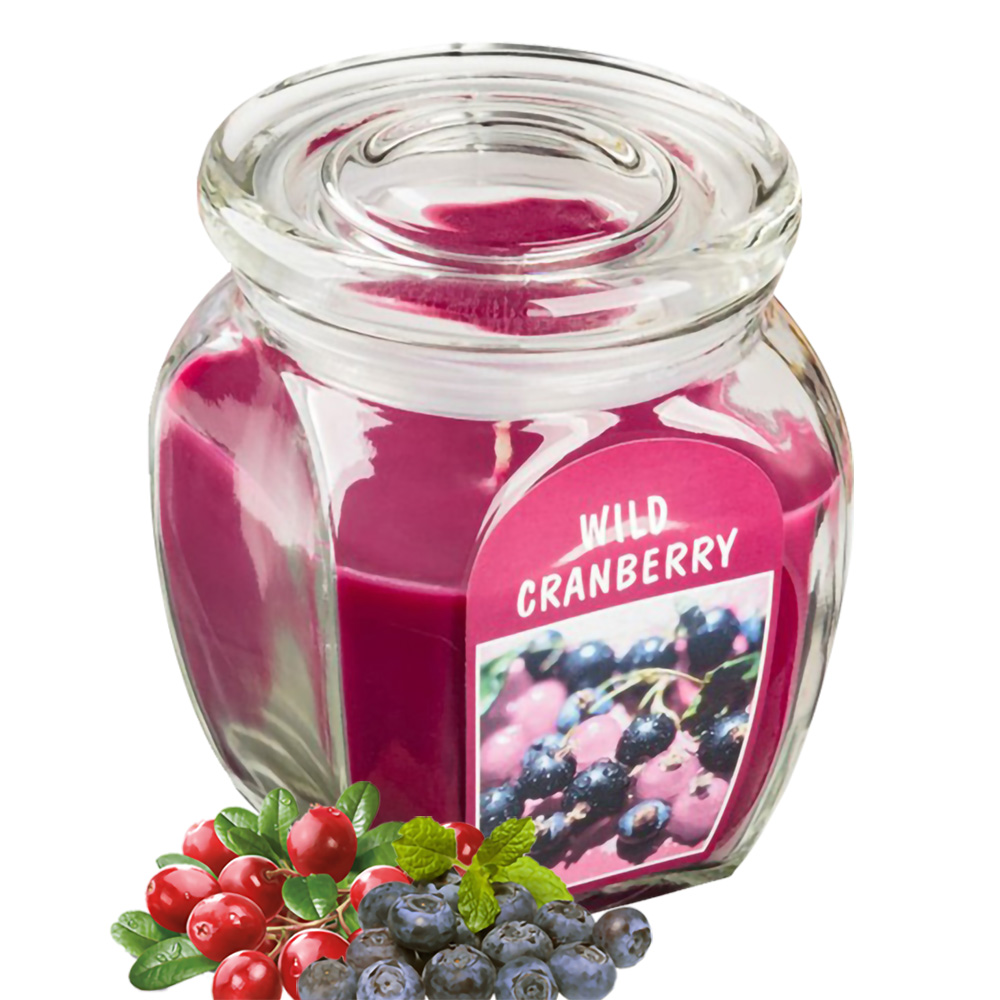 Hũ nến thơm tinh dầu Bolsius Wild Cranberry 305g QT024365 - việt quất hoang dã