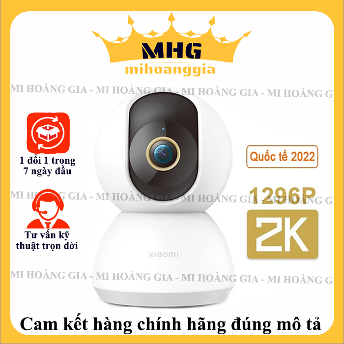 Camera An Ninh Thông Minh Xiaomi PTZ 360 2K 3MP Nhìn Được Ban Đêm Toàn Cảnh - Hàng Chính Hãng
