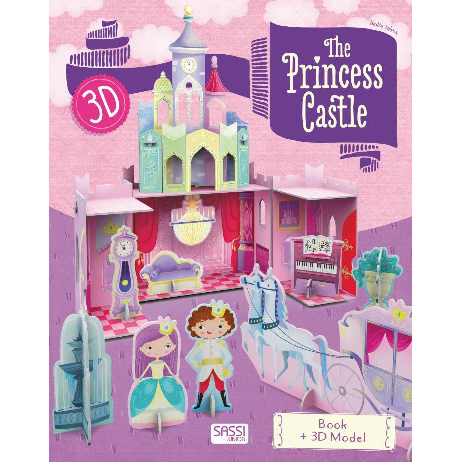 Mô hình giấy 3D Lâu Đài Công Chúa chính hãng Sassi Junior Princess Castle 3D modeling