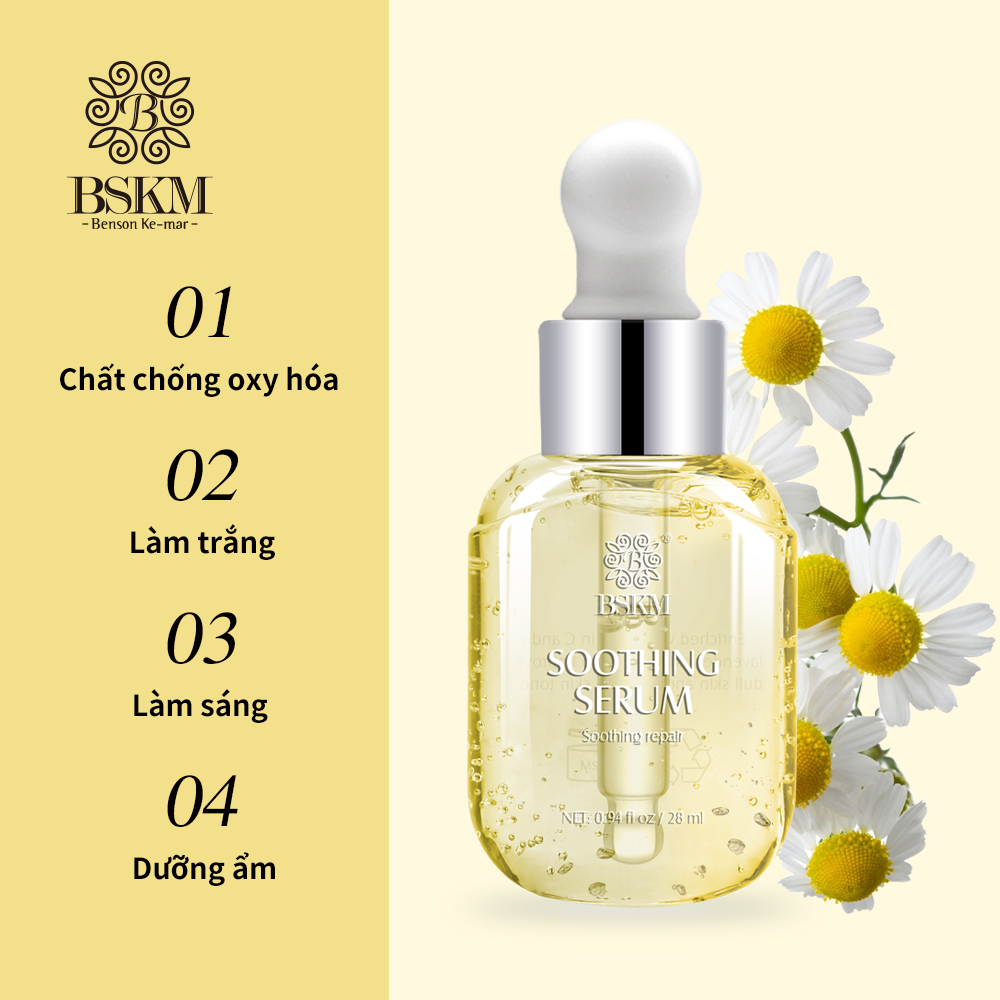 Serum Vitamin C BSKM Giảm Nếp Nhăn Cải Thiện Da Mặt Serum Làm Trắng Da Chống Lão Hóa Mỹ Phẩm 28Ml