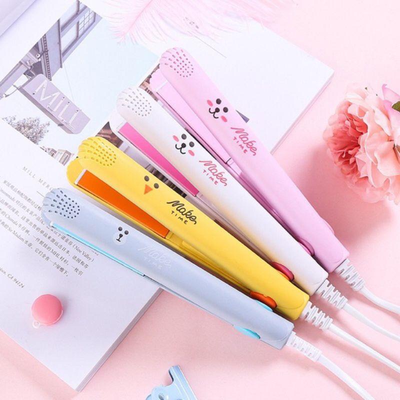 Máy dập xù tóc mini cute , máy là tóc mini cute