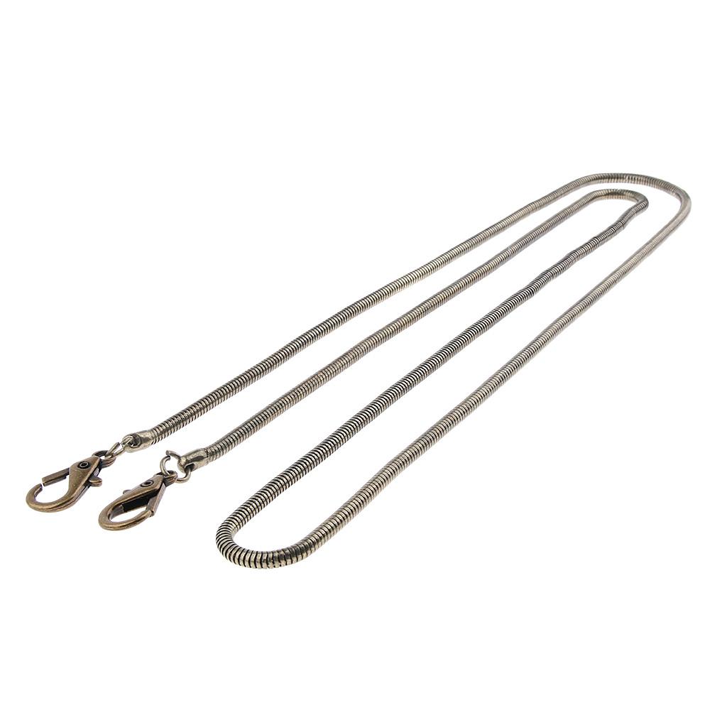 Women's Retro Metal Chain Handbag Purse Buckle Strap DIY Bag Accessories 120 cm