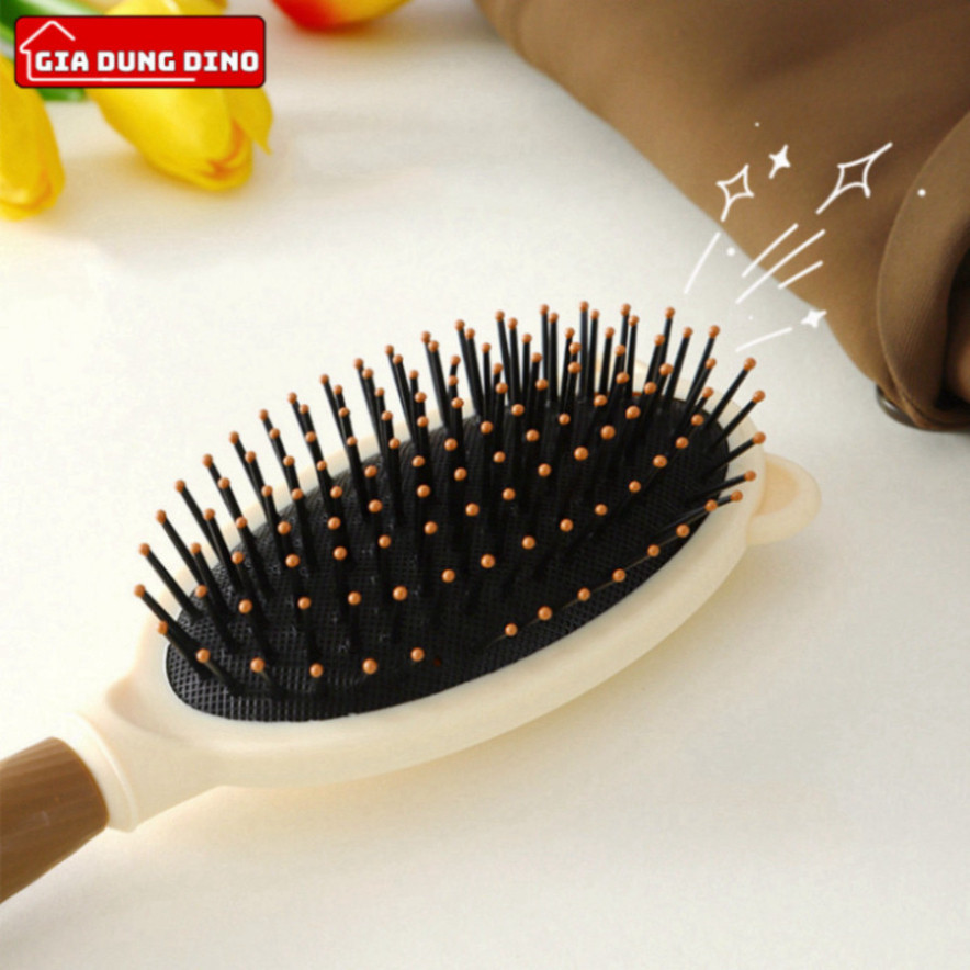 Set Lược Gương 4 Món Cực Xinh Lược Gỡ Rối Chải Tóc Uốn Tạo Kiểu