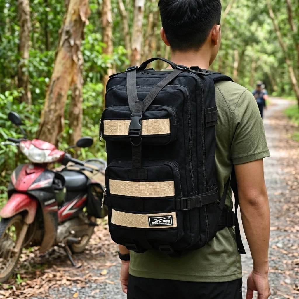 Balo Đi Phượt Du Lịch Leo Núi Xbags Hike – Balo Du Lịch Cao Cấp Năng Động, Cá Tính, Chống Sốc Đựng Laptop 15.6 Inch XB1003